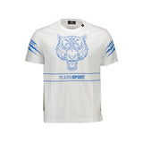 T-shirt homme en coton blanc Plein Sport