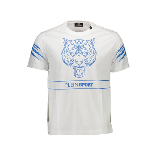 Plein Sport wit katoenen heren T-shirt