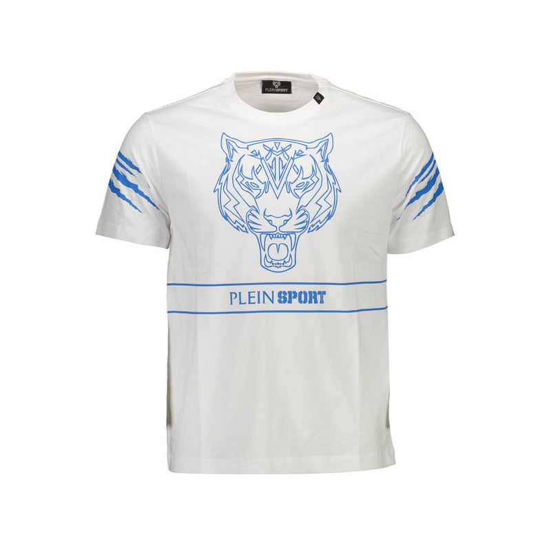 Plein Sport wit katoenen heren T-shirt