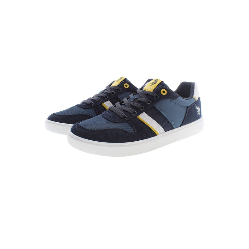 U.S. POLO ASSN. Blue Polyester Men Sneaker - Élégant et Confortable