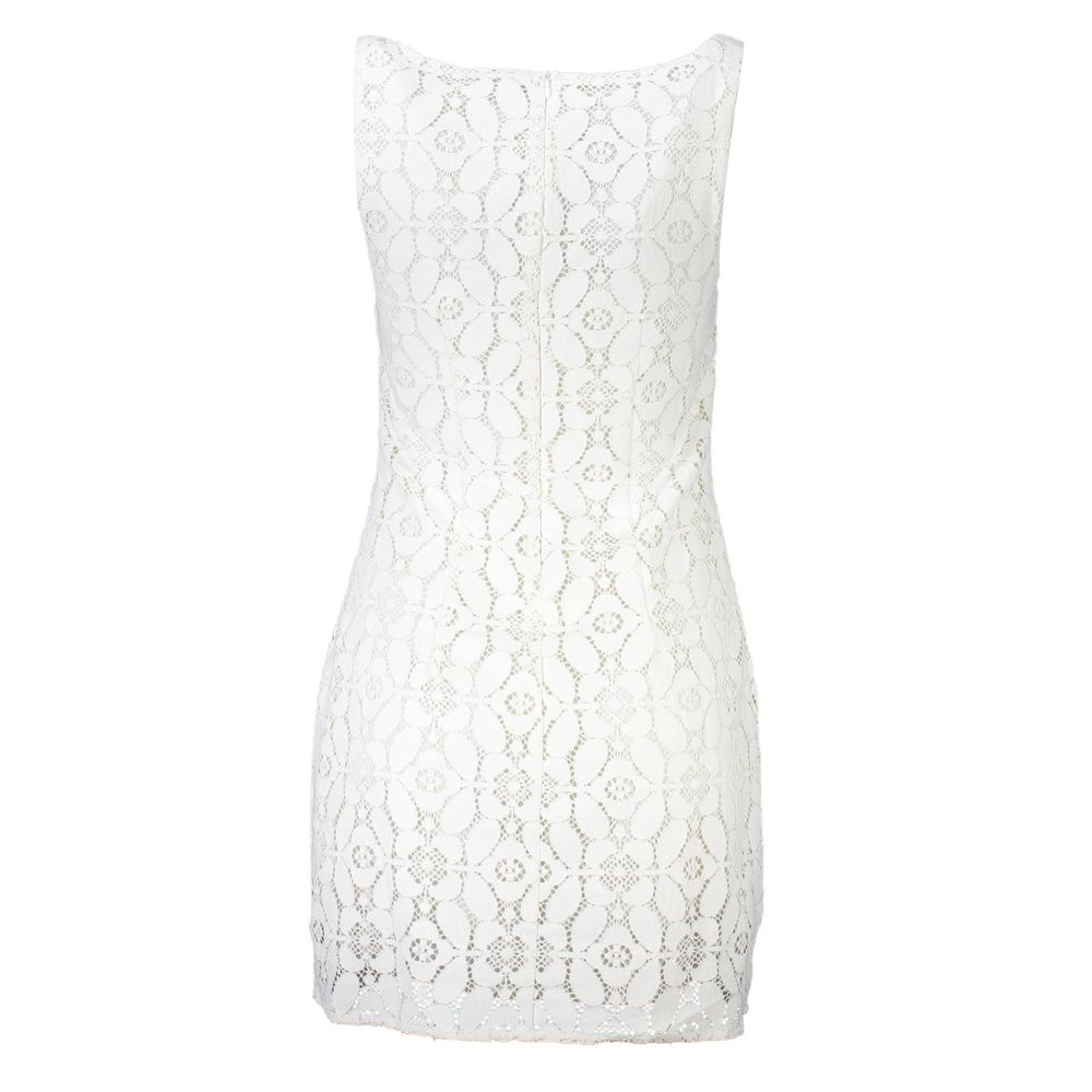 Desigual White Polyester Women Dress - Chic & Modern Style