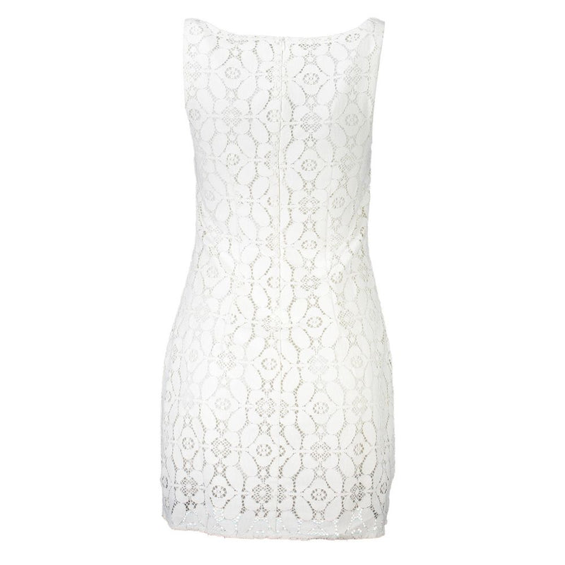 Robe Blanche Polyester Femme Desigual - Style Chic et Moderne