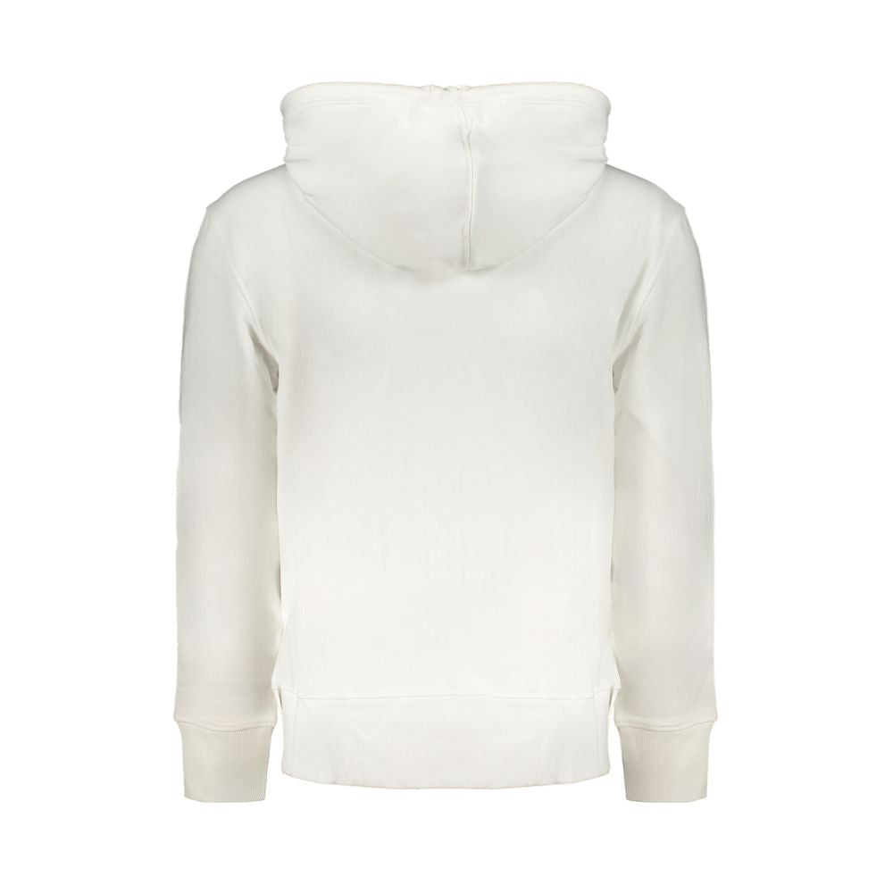 Pull à capuche Calvin Klein en coton blanc pour homme