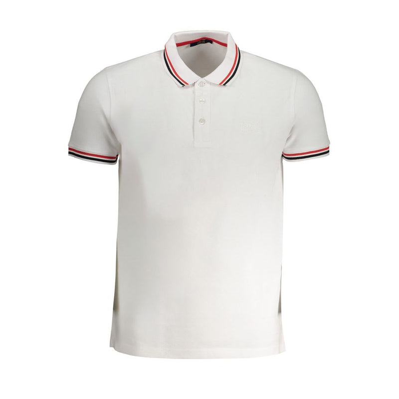 Polo Cavalli Class en coton blanc pour homme