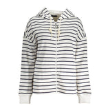 North Sails White Cotton Women's Hooded Sweater - Eco-Friendly Comfort