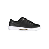 Tommy Hilfiger Black Leather Women Sneaker - Élégance et Confort