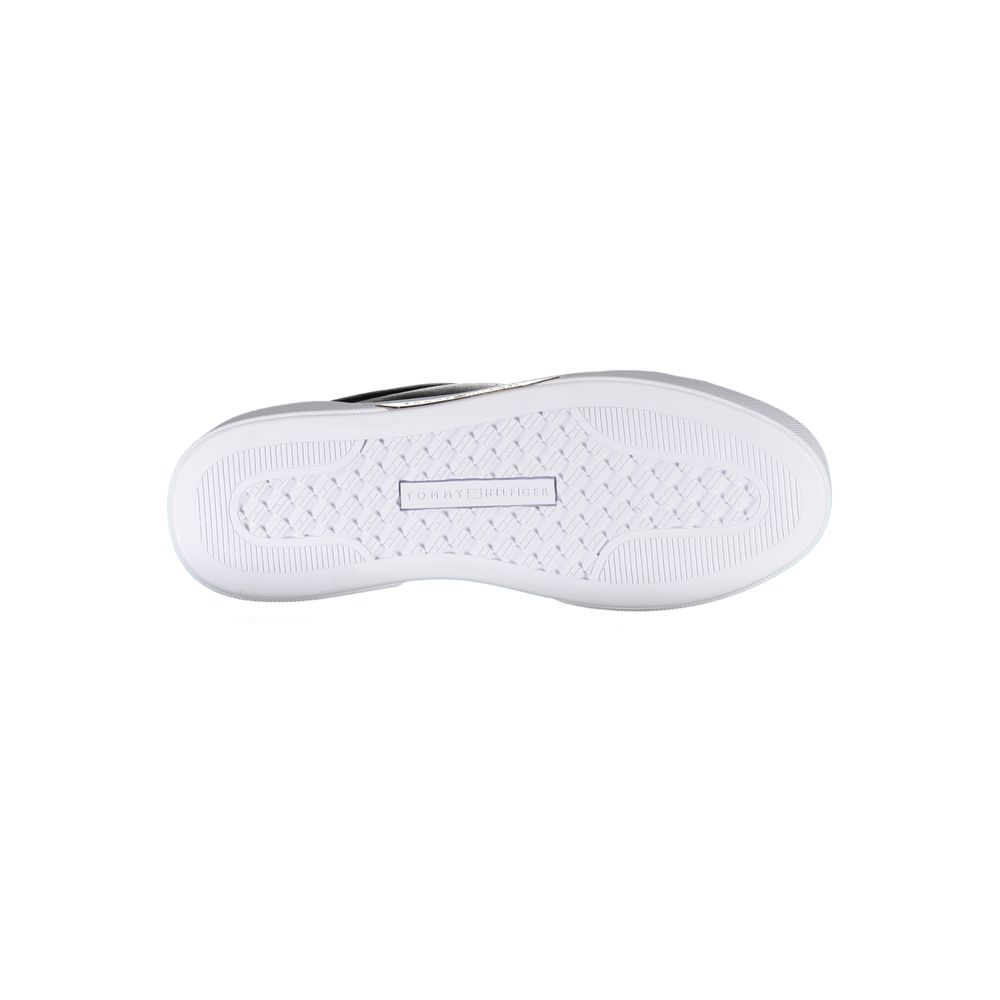 Tommy Hilfiger Black Leather Women Sneaker - Élégance et Confort