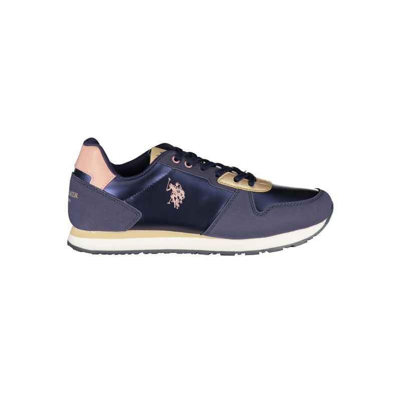 U.S. POLO ASSN. Blue Polyester Sneaker - Comfort & Style