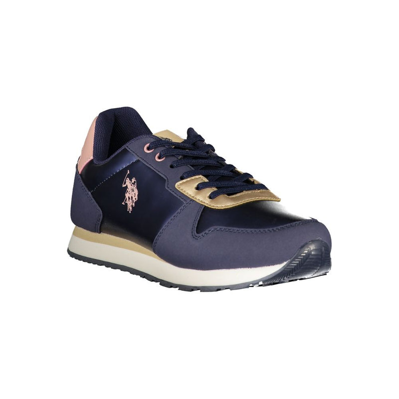U.S. POLO ASSN. Blue Polyester Sneaker - Comfort & Style