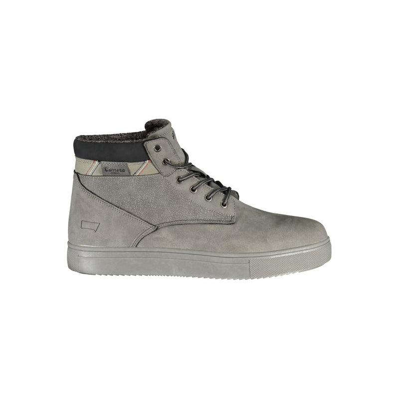 Carrera Gray Polyester Men Boot - Élégance et Durabilité