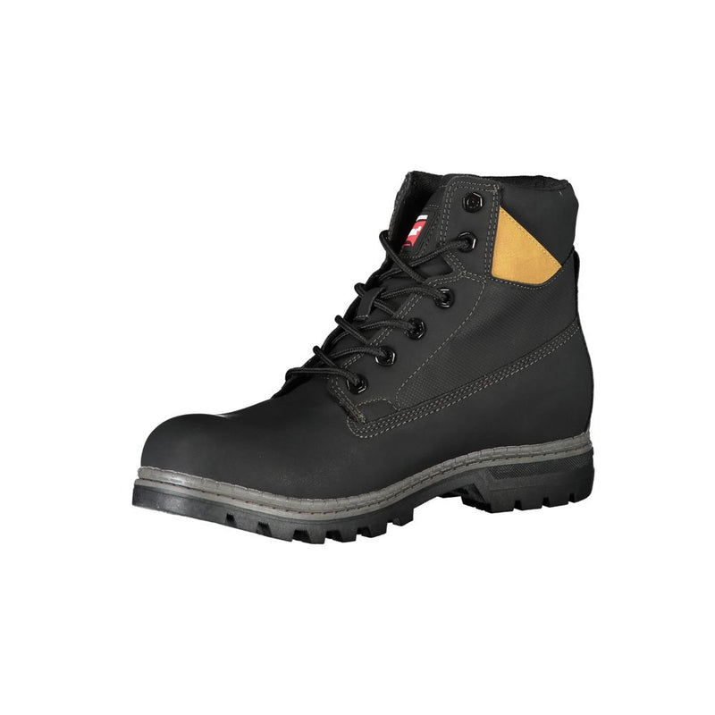 Carrera Black Polyurethane Men Ankle Boot - Style Meets Durability