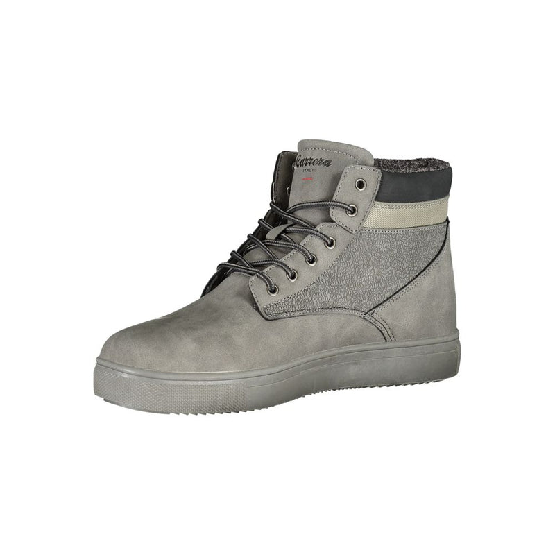 Carrera Gray Polyester Men Boot - Élégance et Durabilité
