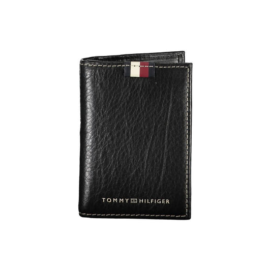 Porte-cartes Tommy Hilfiger en cuir noir pour homme