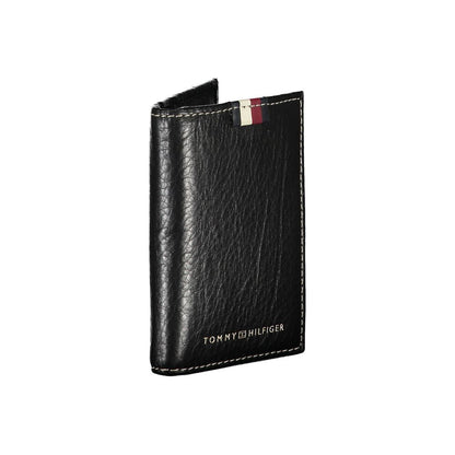 Porte-cartes Tommy Hilfiger en cuir noir pour homme