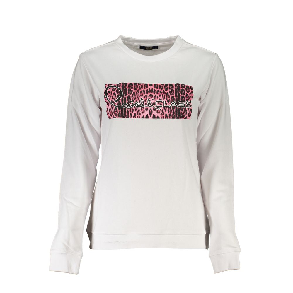 Cavalli Class White Cotton Women Sweater - Chic Sophistication