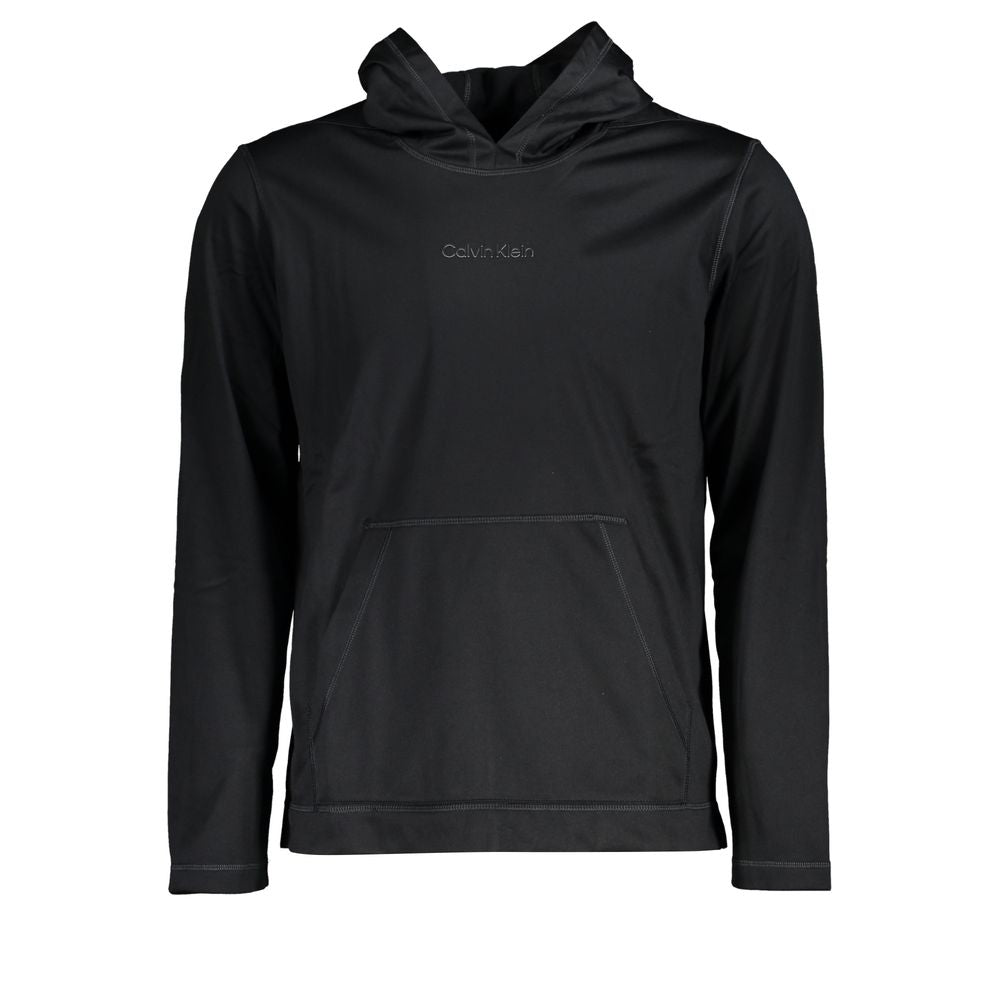 Pull à capuche pour homme en polyester noir Calvin Klein