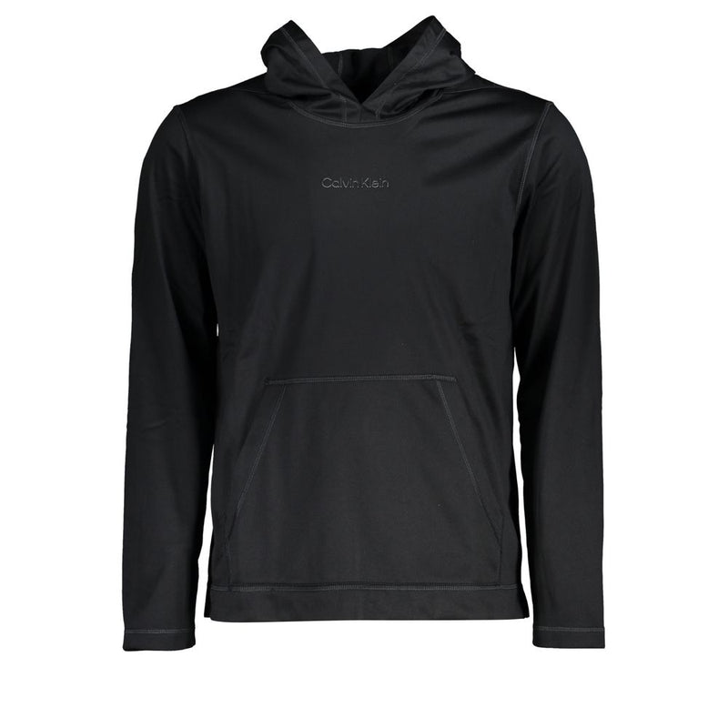 Pull à capuche pour homme en polyester noir Calvin Klein