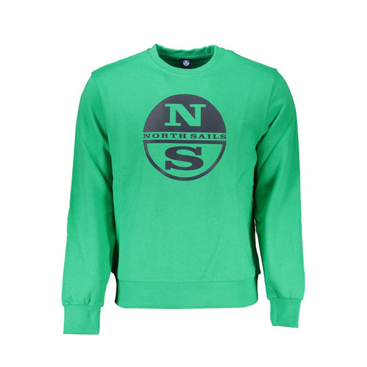 North Sails Green Cotton Men Sweater - Comfortable & Stylish