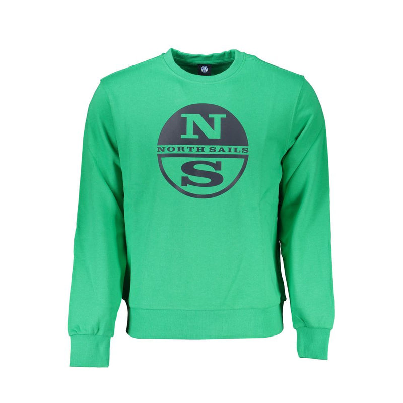 North Sails Green Cotton Men Sweater - Comfortable & Stylish