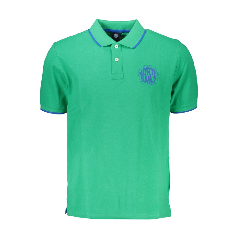 North Sails Verde Cotton Polo Shirt for Men