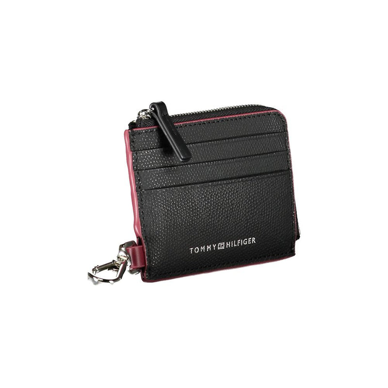 Porte-cartes en cuir chic Tommy Hilfiger avec mousqueton