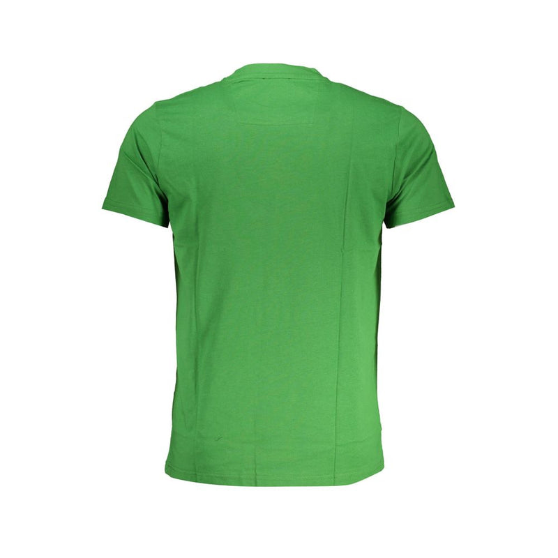 T-shirt homme en coton vert Cavalli Class