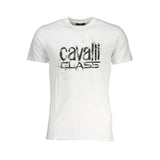 T-shirt en coton blanc Cavalli Class