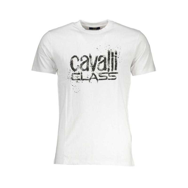 T-shirt en coton blanc Cavalli Class