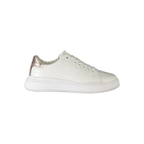 Calvin Klein Women's White Polyester Sneakers - Élégantes et Confortables