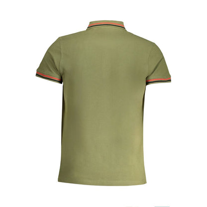 T-shirt polo en coton vert Cavalli Class