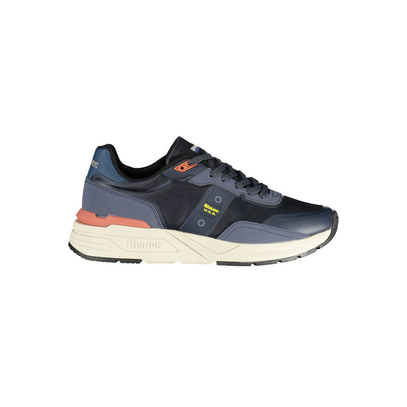 Blauer Blue Polyester Sneaker - All-Day Comfort and Style