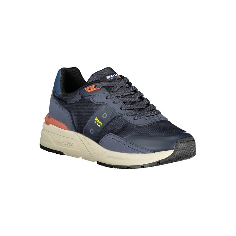 Blauer Blue Polyester Sneaker - All-Day Comfort and Style