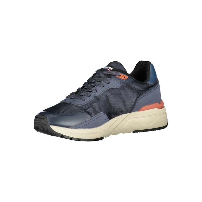 Blauer Blue Polyester Sneaker - All-Day Comfort and Style