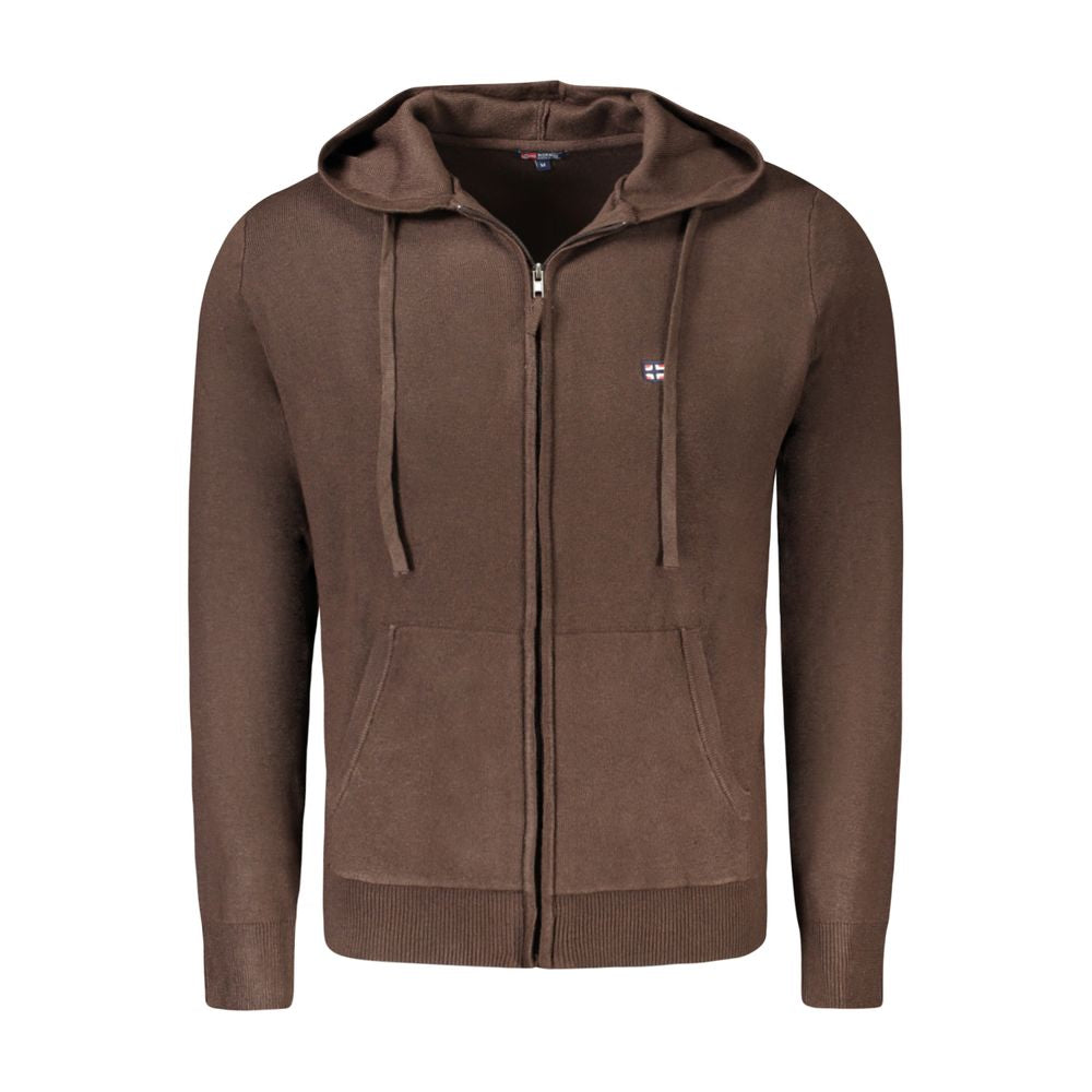 Gilet cardigan homme en polyamide marron, Norvège 1963