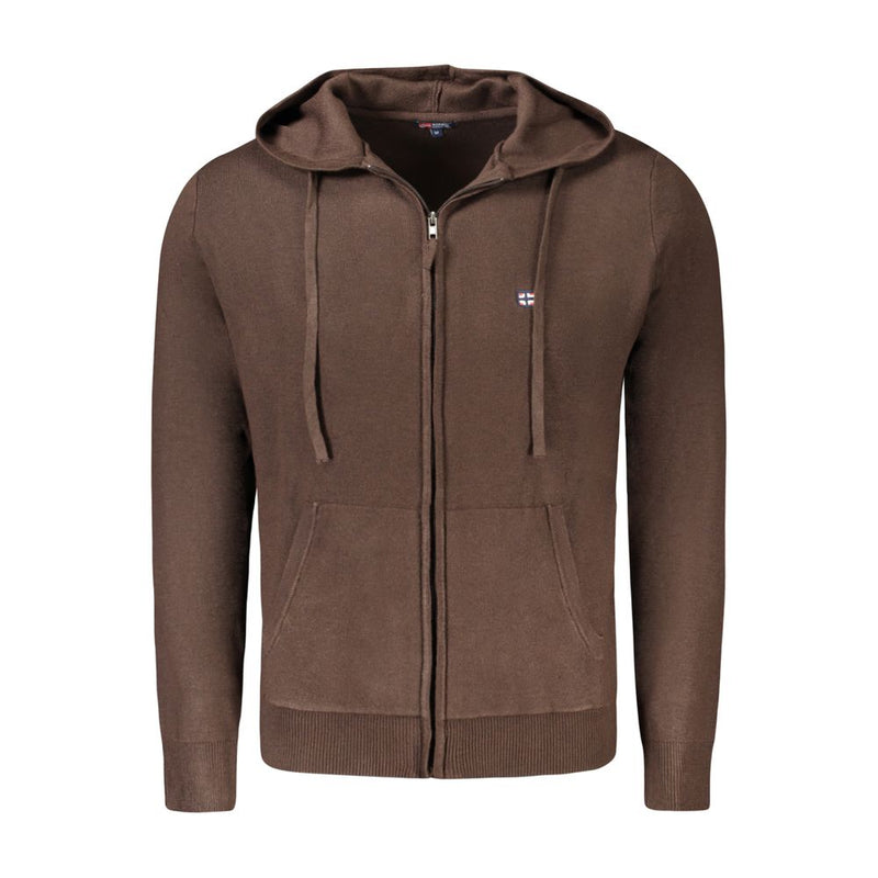 Gilet cardigan homme en polyamide marron, Norvège 1963