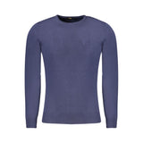 Pull en viscose bleu Cavalli Class pour homme