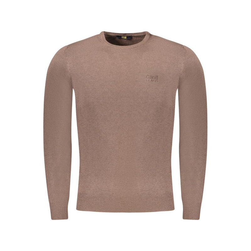 Cavalli Class Bruine Viskose Heren Sweater