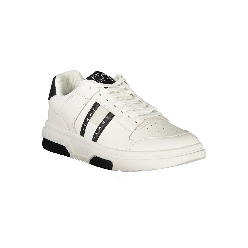 Tommy Hilfiger White Polyethylene Men Sneaker - Stylish & Comfortable