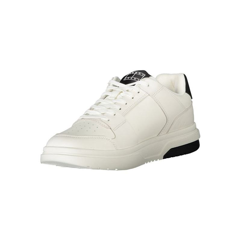 Tommy Hilfiger White Polyethylene Men Sneaker - All-Day Comfort