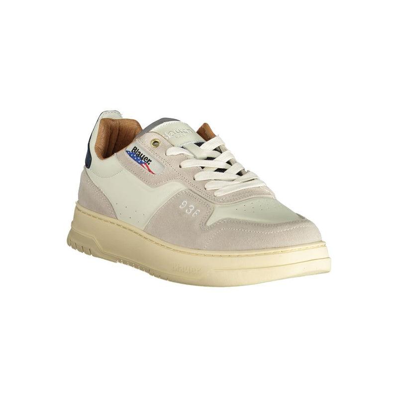 Blauer White Polyethylene Men Sneaker - Stylish & Comfortable