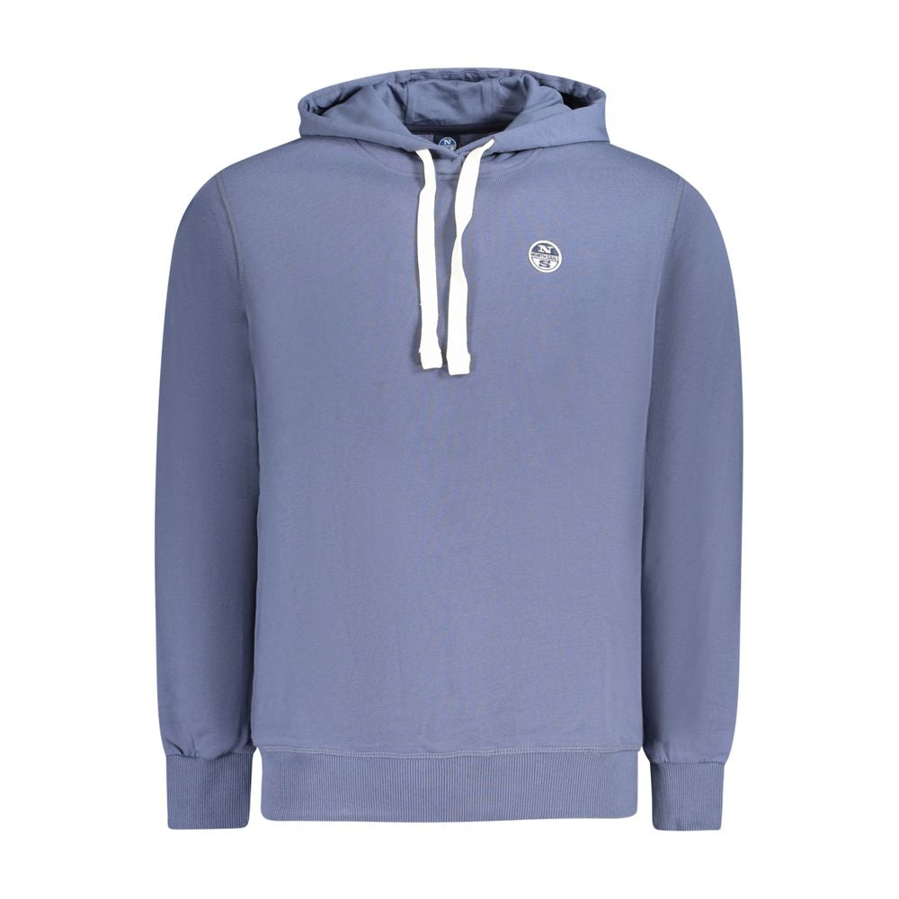 North Sails Blue Cotton Men Sweater - Stylish Comfort