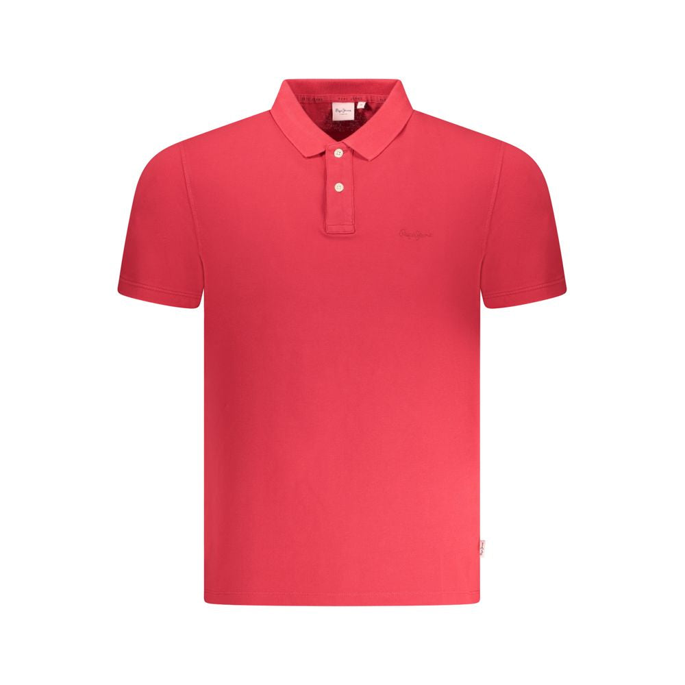 Polo homme en coton rouge Pepe Jeans