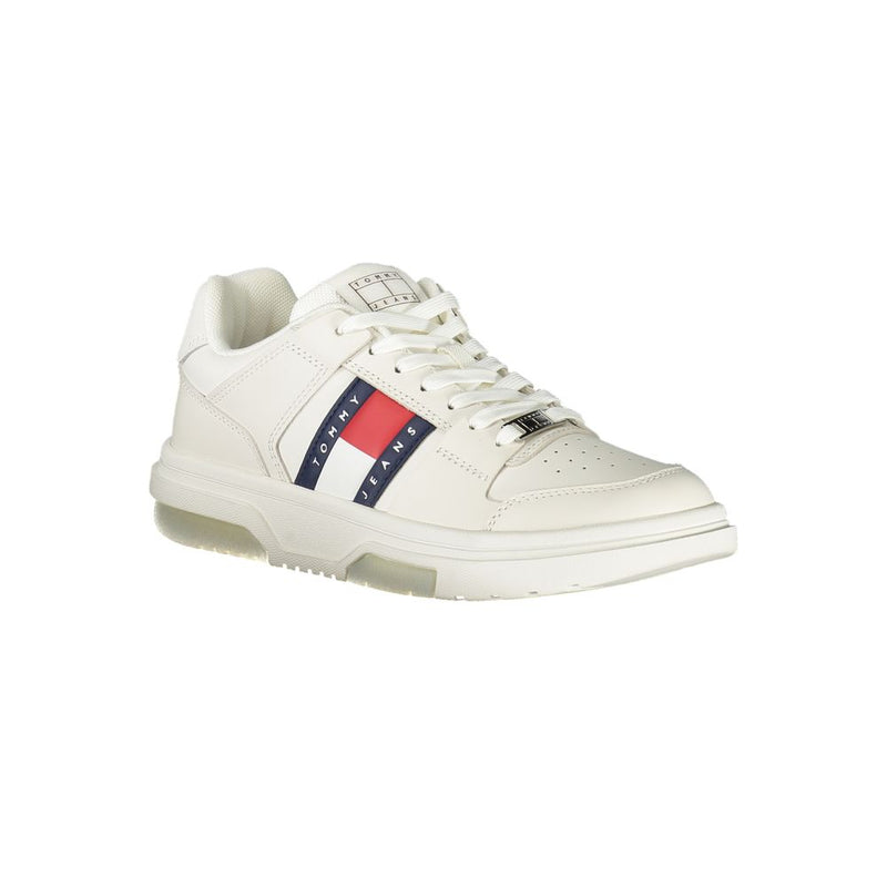Tommy Hilfiger White Leather Women Sneaker - Élégance et Confort