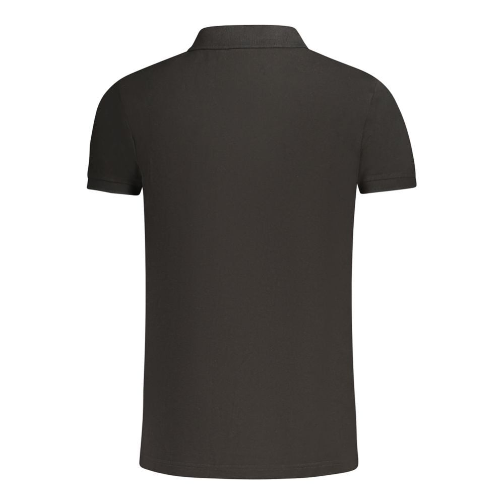 Polo homme en coton noir Fila