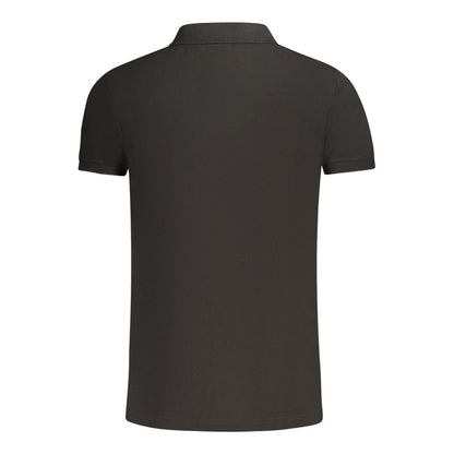 Polo homme en coton noir Fila