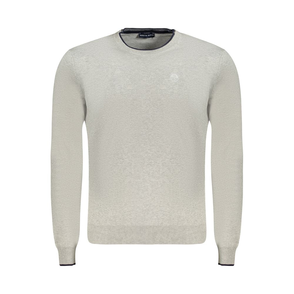 North Sails Brown Cotton Men Sweater - Stylish Comfort