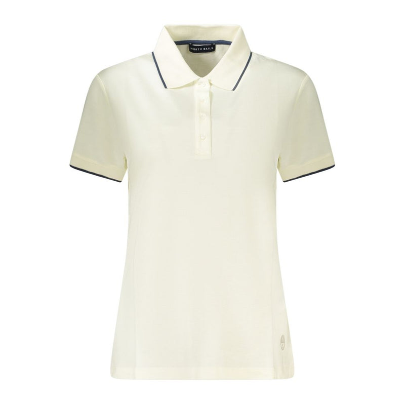 North Sails White Cotton Women Polo Shirt - Stylish & Comfortable