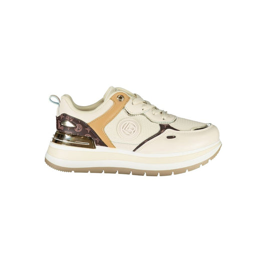 Sneaker beige en polyester pour femme de Laura Biagiotti