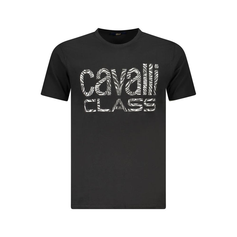 Cavalli Class Zwart Katoenen Heren T-Shirt