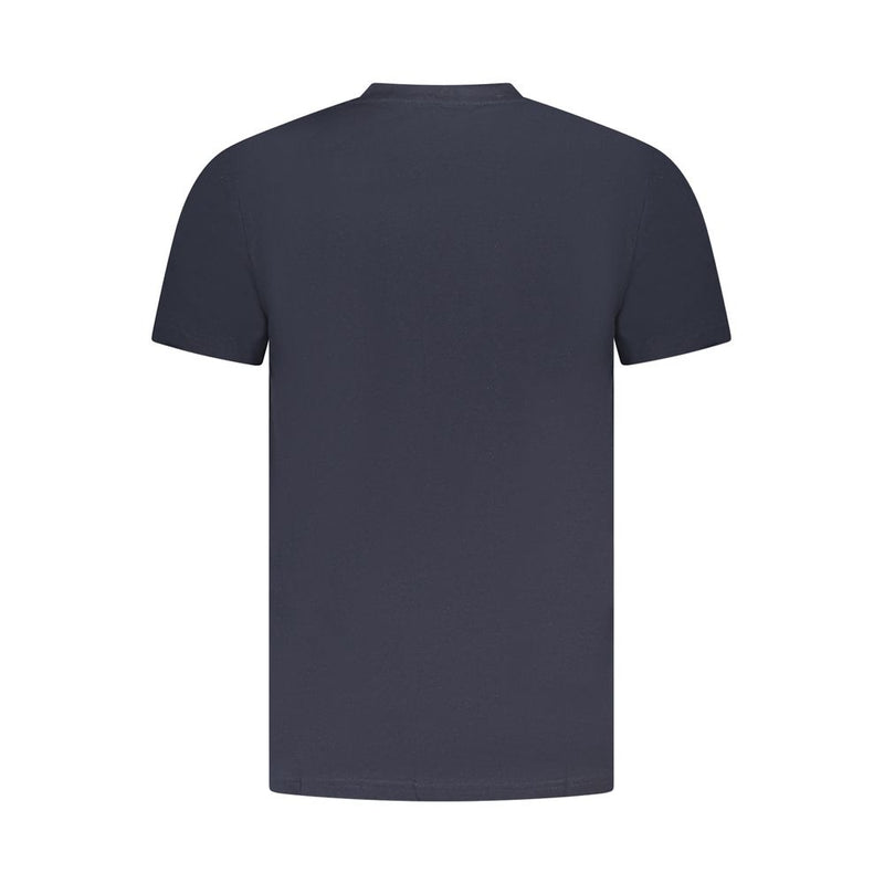 T-shirt homme en coton bleu Cavalli Class